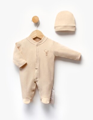 Wholesale Unisex Baby Newborn Jumpsuit and Hat 0-3M Flexi Baby 2063-252306 - 4