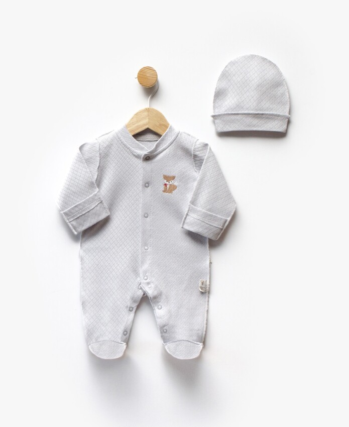 Wholesale Unisex Baby Newborn Jumpsuit and Hat 0-6M Flexi Baby 2063-252349 - 1