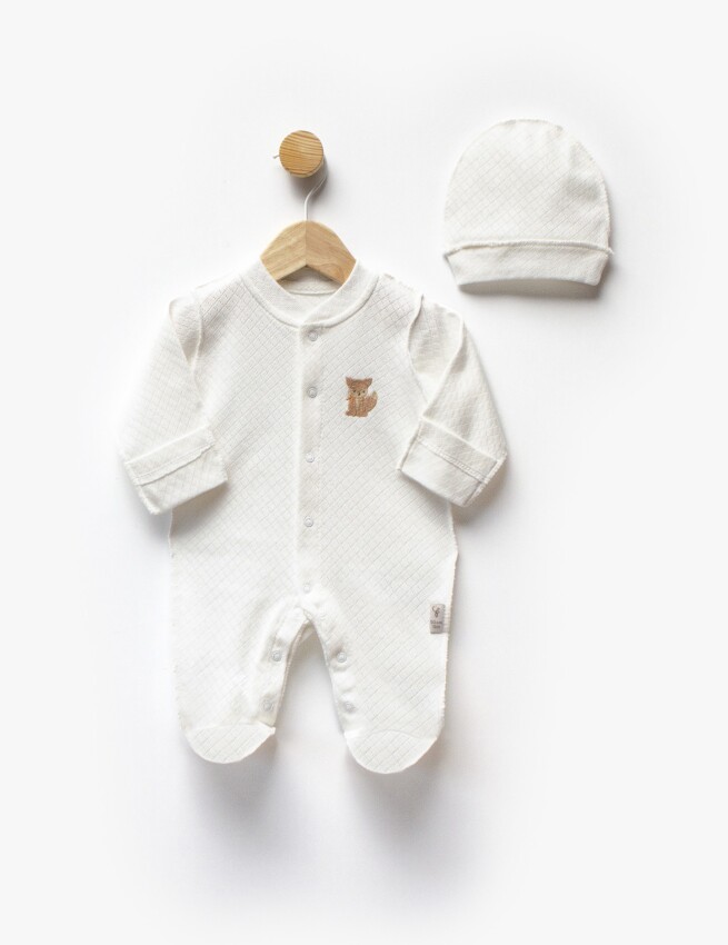 Wholesale Unisex Baby Newborn Jumpsuit and Hat 0-6M Flexi Baby 2063-252349 - 2