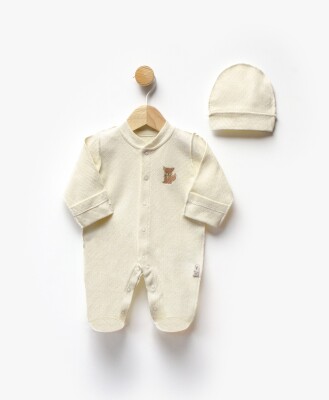 Wholesale Unisex Baby Newborn Jumpsuit and Hat 0-6M Flexi Baby 2063-252349 - 3