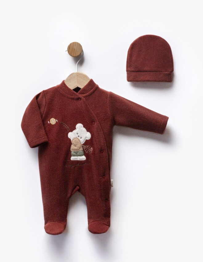 Wholesale Unisex Baby Newborn Onesies and Hat Set 0-1M Flexi Baby 2063-247222 - 4