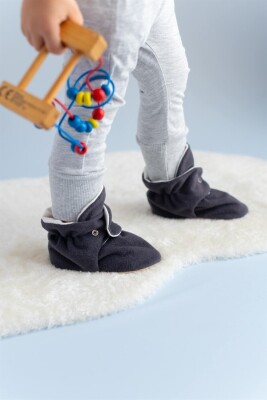 Wholesale Unisex Baby Non-Slip Booties 16-25EU Firststep 2058-F-850 Антрацитовый