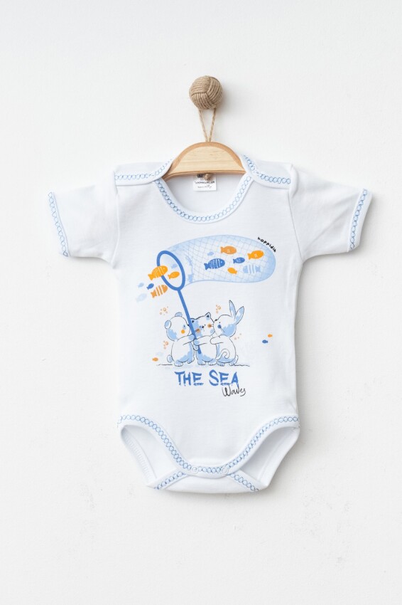 Wholesale Unisex Baby Onesies 1-6M Hoppidik 2017-7134 - 3