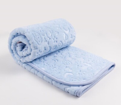 Wholesale Unisex Baby Plush Blanket with Bag 100x120 Ramel Kids 1072-552 - 1