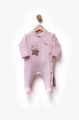 Wholesale Unisex Baby Printed Bodysuit 0-6M Flexi Baby 2063-252294 Розовый 