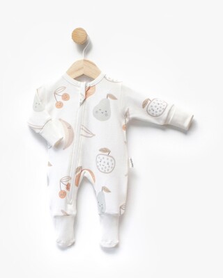 Wholesale Unisex Baby Printed Jumpsuit 0-6M Twetoon 2064-113718 Голубой 