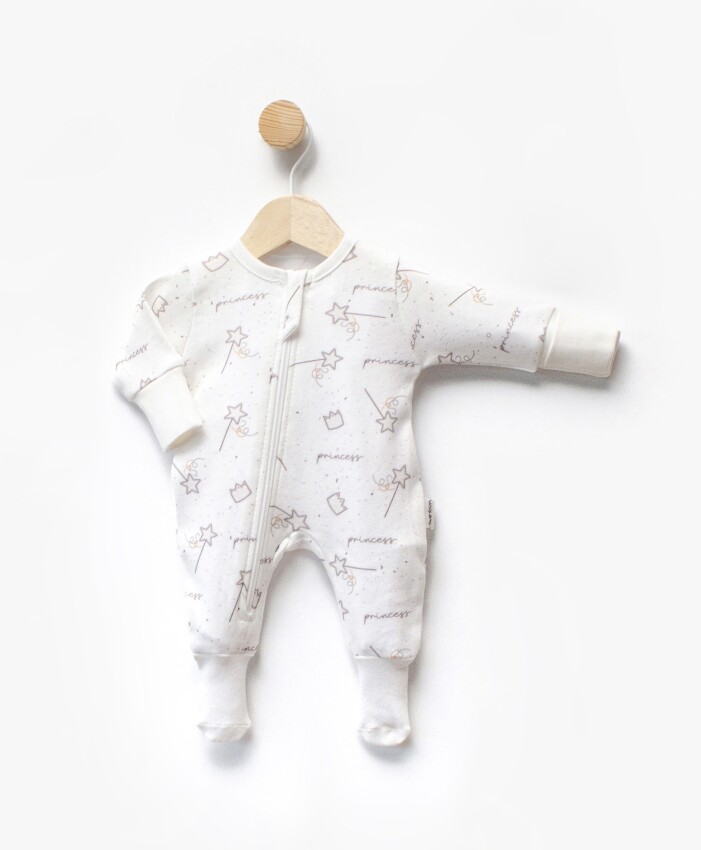 Wholesale Unisex Baby Printed Jumpsuit 0-6M Twetoon 2064-113718 - 6