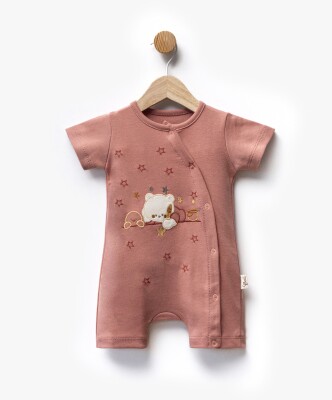 Wholesale Unisex Baby Printed Jumpsuit 3-9M Flexi Baby 2063-252381 Лососевый цвет