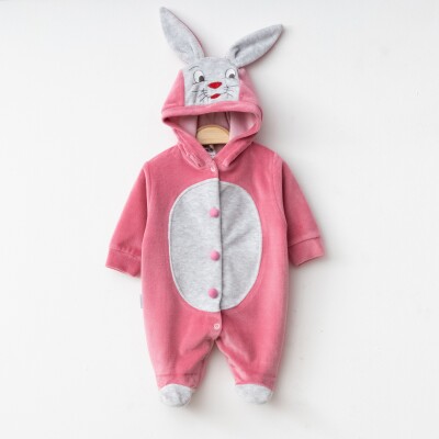 Wholesale Unisex Baby Rabbit Costume Velvet Romper 1-6 Months Hoppidik 2017-2025 - 5