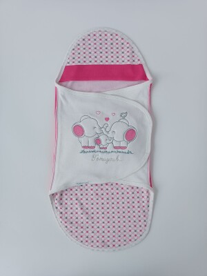 Wholesale Unisex Baby Swaddle 0-6M Tomuycuk 1074-45383 Розовый 