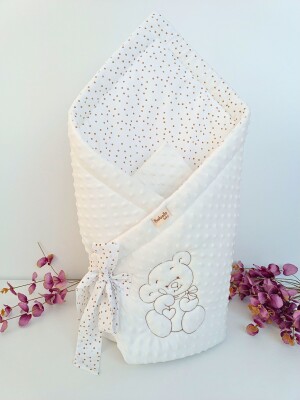 Wholesale Unisex Baby Swaddle Blanket 0-24M Bebella baby 2052-65011 Экрю