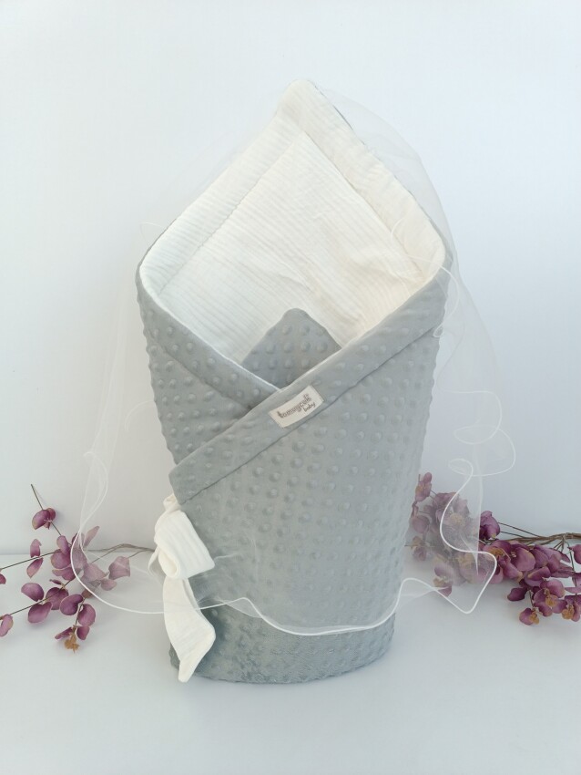 Wholesale Unisex Baby Swaddle Blanket 0-24M Tomuycuk 1074-45534 - 3