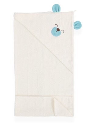 Wholesale Unisex Baby Towel 87x90 Bebitof2020-40025 Бирюзовый