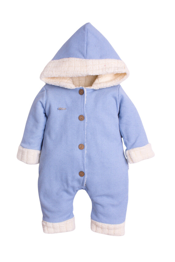 Wholesale Unisex Baby Welsoft Lined Coverall 3-12M Kidexs 1026-40128 - 1