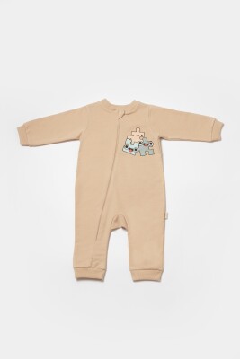 Wholesale Unisex Baby Zipper Rompers 3-24M 100% Organic Cotton Baby Cosy 2022-CSY8031 - BabyCosy