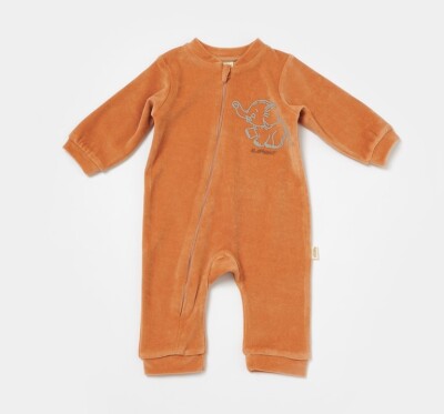 Wholesale Unisex Baby Zipper Velvet Jumpsuit 3-24M Baby Cosy 2022-CSYK6054 - Baby Cosy