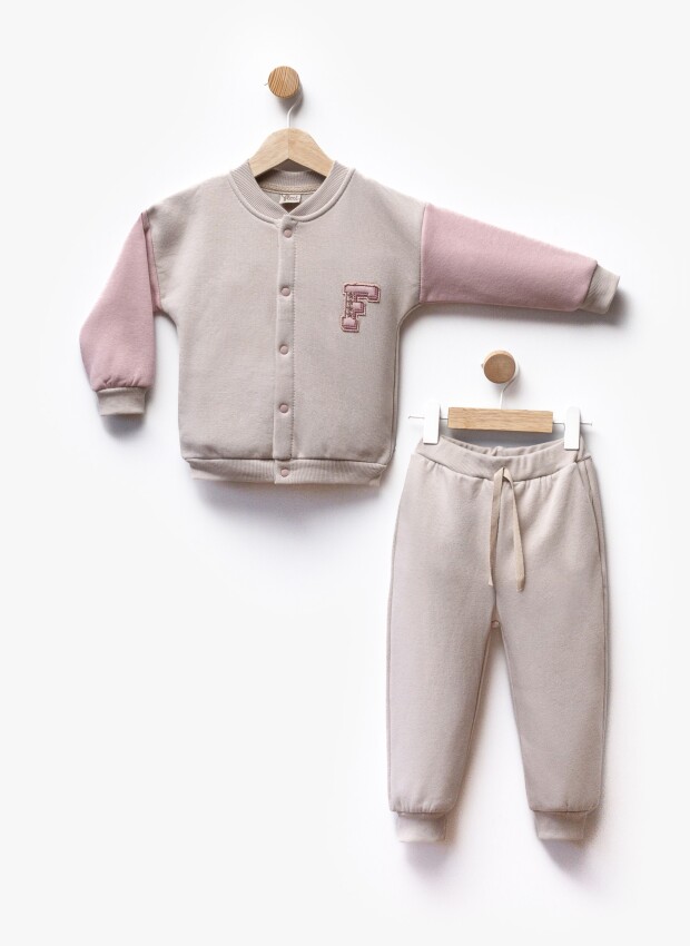 Wholesale Unisex Children's college Jacket and Trousers Suit 2-5Y Flexi Baby 2063-217589 - 3