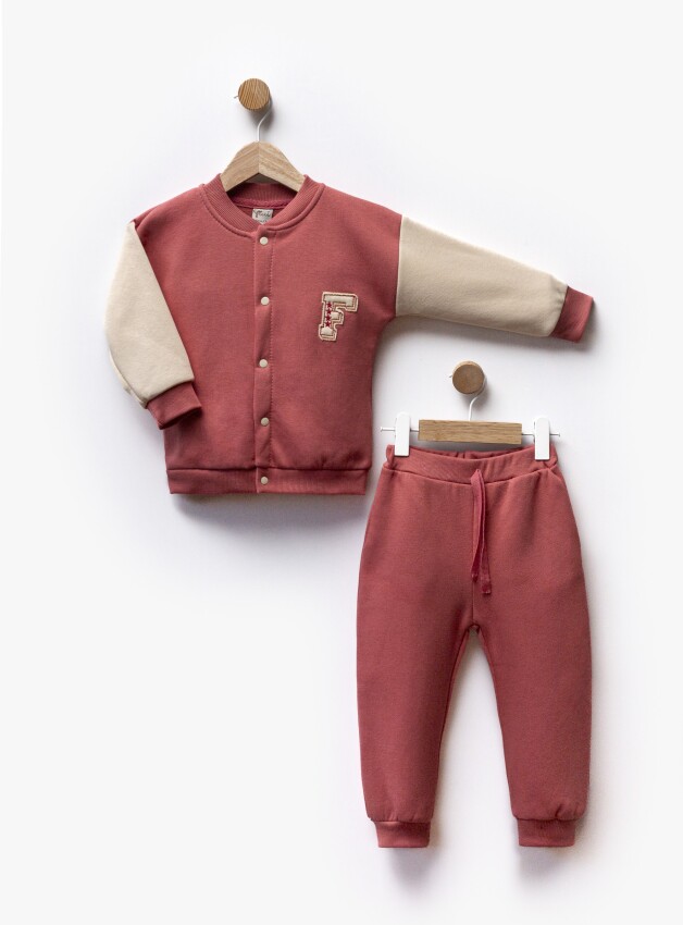 Wholesale Unisex Children's college Jacket and Trousers Suit 2-5Y Flexi Baby 2063-217589 - 4