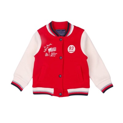 Wholesale Unisex Collage Jacket 7-11Y Verscon 2031-5788 Красный