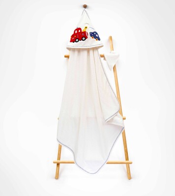 Wholesale Unisex Kids 2-Piece Scrub Mitt and Towel Set 85X80 Babyline 2015-9-454 Синий