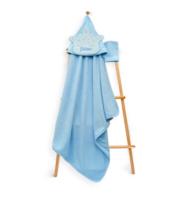 Wholesale Unisex Kids 2-Piece Scrub Mitt and Towel Set 85X80 Babyline 2015-9-508 Синий