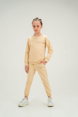 Wholesale Unisex Kids 2-Piece Sweatshirt and Pants Set 6-9Y Gold Class 1010-3635 - Gold Class (1)