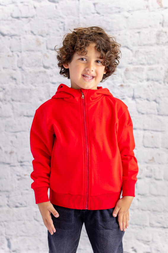 Wholesale Unisex Kids Basic Hooded Jacket 1-12Y Zeyland 1070-252Z3YDZ26 - 4