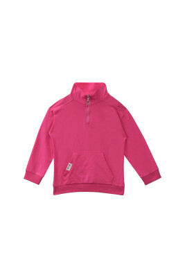 Wholesale Unisex Kids Collar Zipped Sweatshirt 1-12Y Zeyland 1070-252Z3ESY63 Пурпурный 