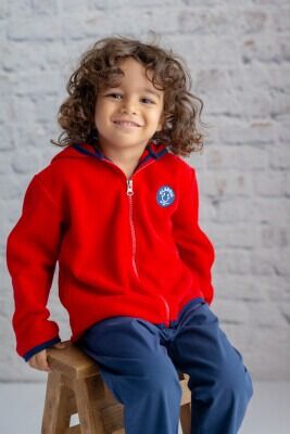 Wholesale Unisex Kids Fleece Cardigan 3-14Y Zeyland 1070-242Z1ETA26 Красный