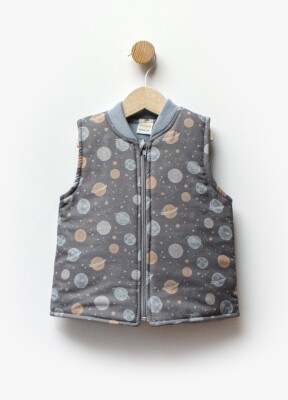 Wholesale Unisex Kids Lined Vest 1-5Y Flexi Baby 2063-433010 Синий