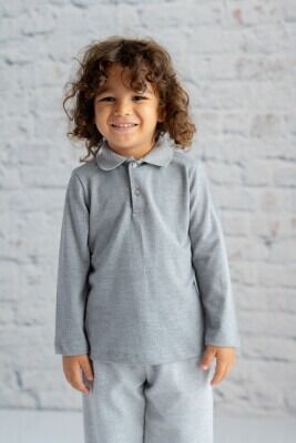 Wholesale Unisex Kids Long Sleeve T-Shirt 3-14Y Zeyland 1070-242Z1ETA63 Серый 