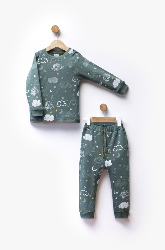 Wholesale Unisex Kids Pajama Set 2-5Y Flexi Baby 2063-217602 - 3