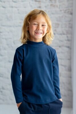 Wholesale Unisex Kids Turtleneck Sweater 3-14Y Zeyland 1070-242Z1ETA62 Темно-синий