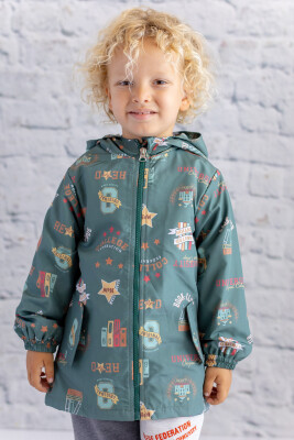 Wholesale Unisex Kids Water Repellent Feature Raincoat 2-8Y Mininio 2062-252M3KOP22 - 1