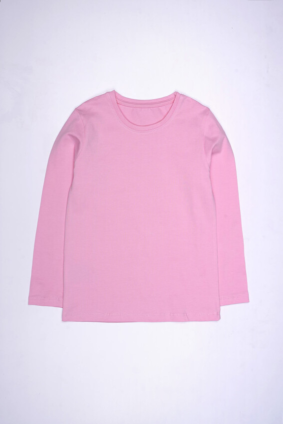 Wholesale Unisex Long Sleeve Basic T-shirt 5-8Y interkidsy Basic 2027-2313 - 3