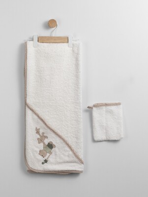 Wholesale Unisex Towel and Pouch Set 75*80 CM Flexi Baby 2063-230053 Бежевый 