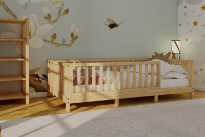 Wholesale Wood Bed 130*70cm Wood and Montessori 2054-31-130-70 - Wood and Montessori