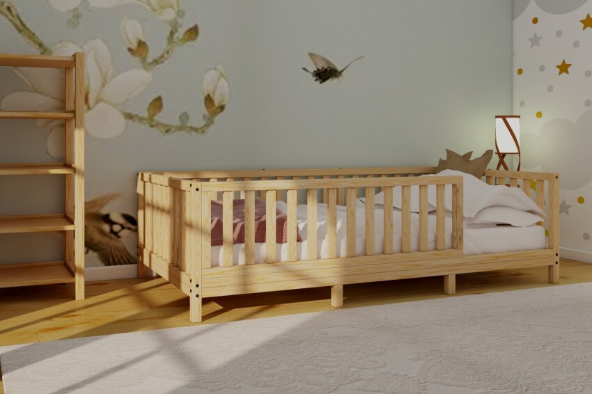 Wholesale Wood Bed 130*70cm Wood and Montessori 2054-31-130-70 - 1