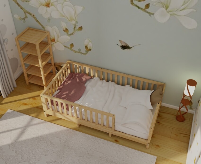 Wholesale Wood Bed 130*70cm Wood and Montessori 2054-31-130-70 - 5