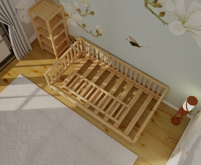 Wholesale Wood Bed 190x90 cm Wood and Montessori 2054-31-190-90 - 2