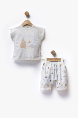 Sand Castle Printed T-Shirt Shorts Two Piece Set 6-36M Flexi Baby 2063-216389 - Flexi Baby (1)