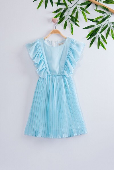 Satin Girl Dress 7-10Y Büşra Bebe 1016-221012 - 4