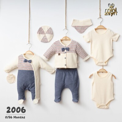 Set of 8 with Stripe Details Minizeyn 2014-2006 - Minizeyn