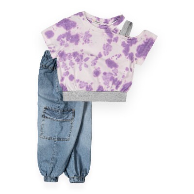 Set with Cargo Pants Büşra Bebe 1016-211115 Лиловый 