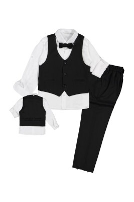 Suit Set with 3 Button Polyviscose Vest 9-12Y Terry 1036-9103 - 2