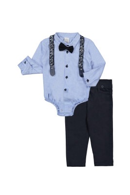 Suit Set with Snap Oxford 6-24M Terry 1036-7101 Синий