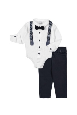 Suit Set with Snap Oxford 6-24M Terry 1036-7101 - Terry (1)