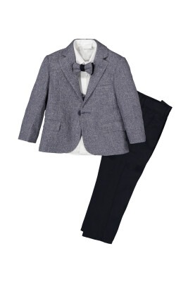 Suit Set with Vest and Coat 1-4Y Terry 1036-5636 Navy 