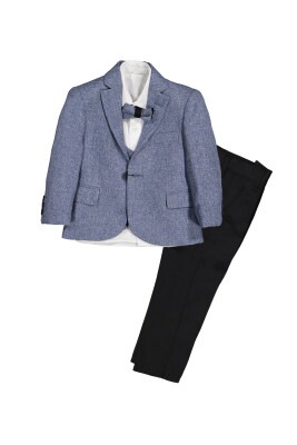 Suit Set with Vest and Coat 1-4Y Terry 1036-5636 Indigo