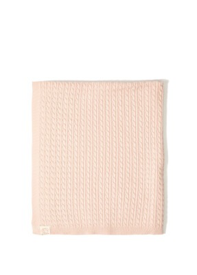 Wholesale Organic Cotton Mini Braid Knitted Baby Blanket 0-36M Uludağ Triko 1061-21006 Розовый 